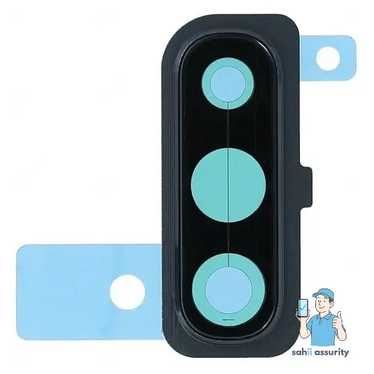 Camera Lens Glass with Frame for Samsung Galaxy A50 Black thumbnail